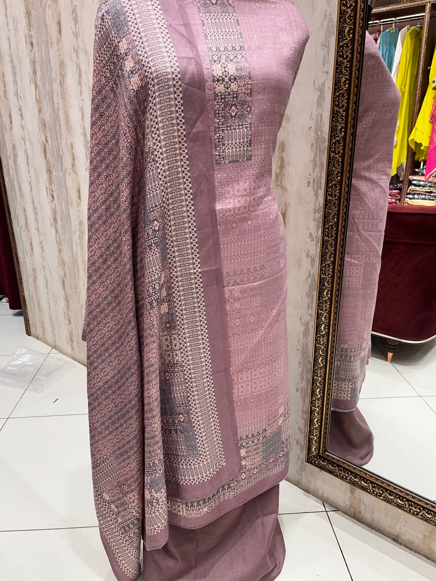 Pashmina Digital print suit