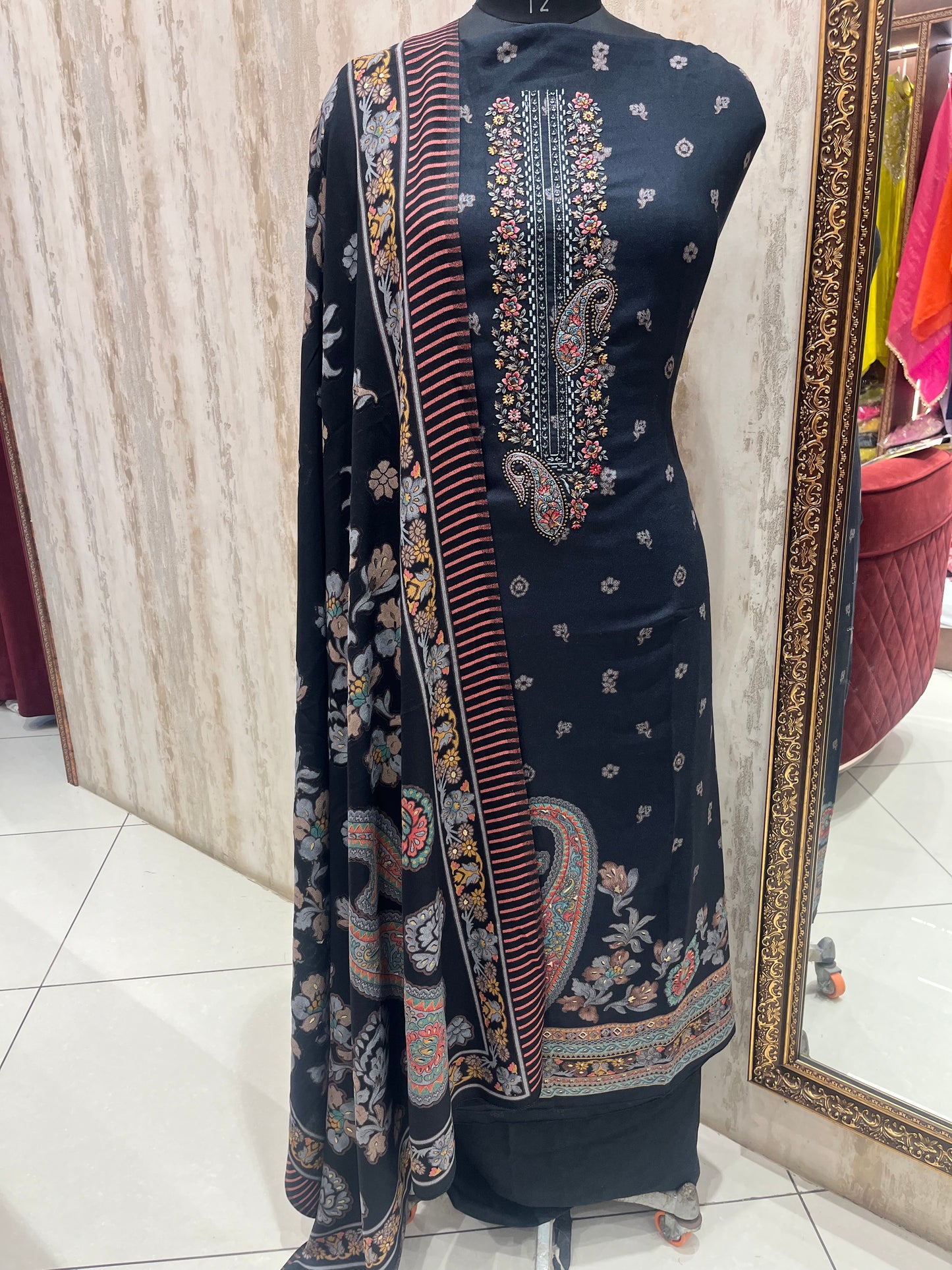 Pashmina woolen suit