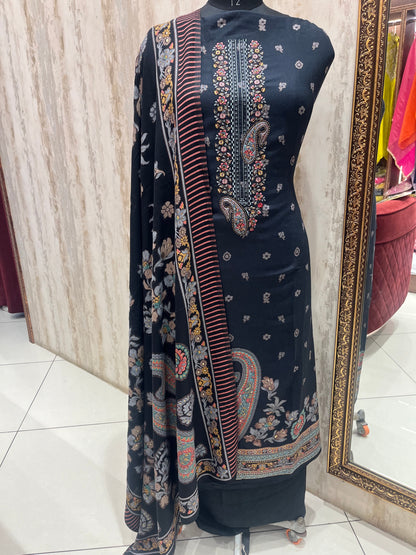 Pashmina woolen suit