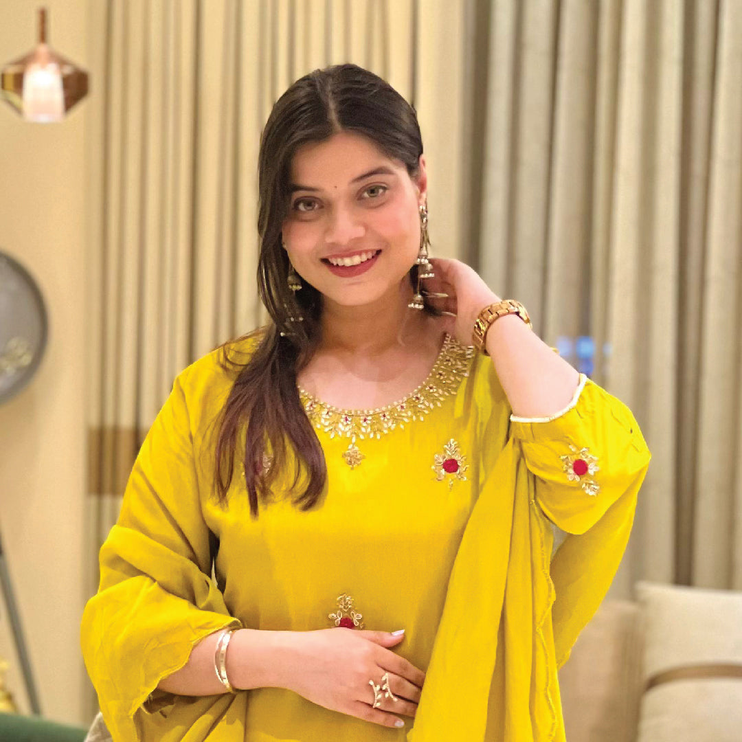 Gaji silk sharara suit