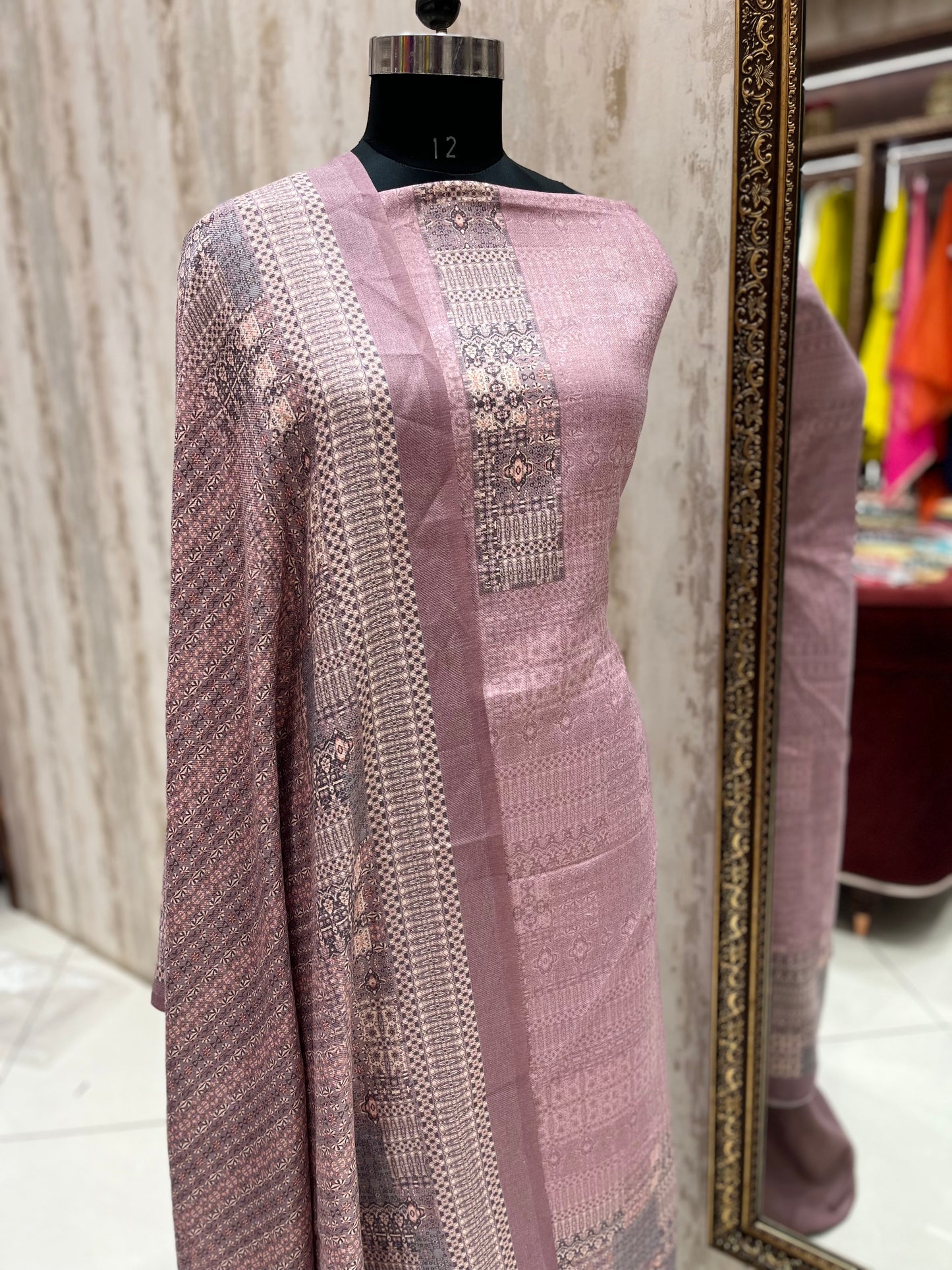 Pashmina Digital print suit