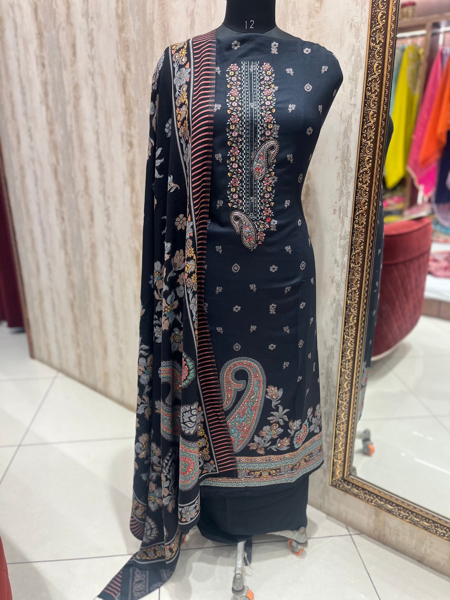 Pashmina woolen suit