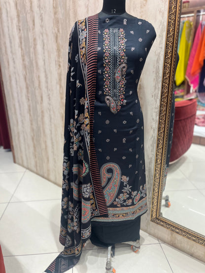 Pashmina woolen suit