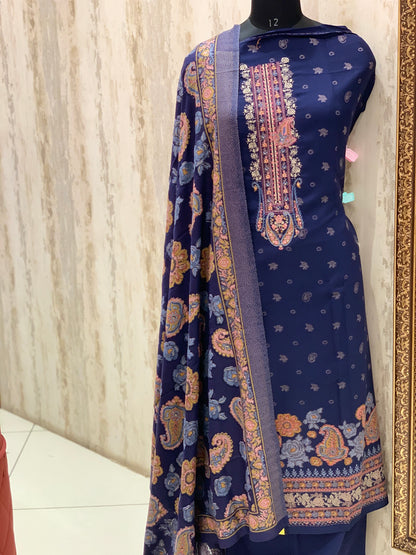 Pashmina woolen suit