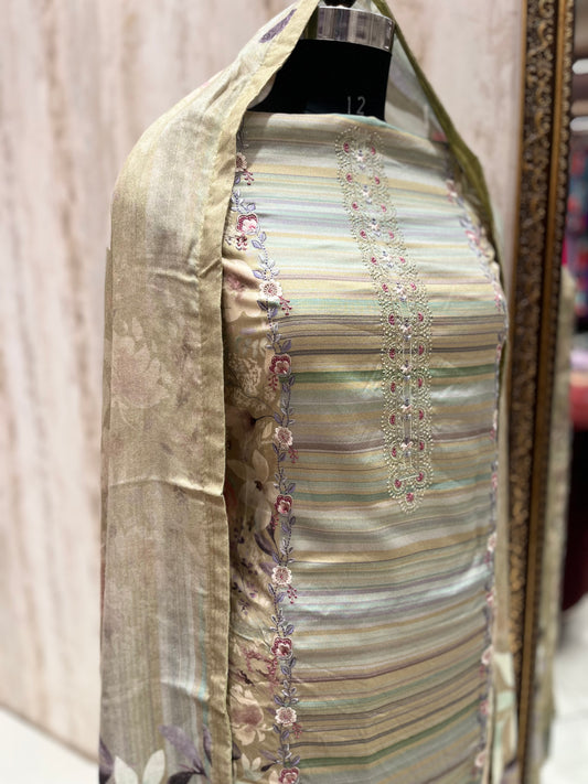 Pashmina pakistani style woolen suit