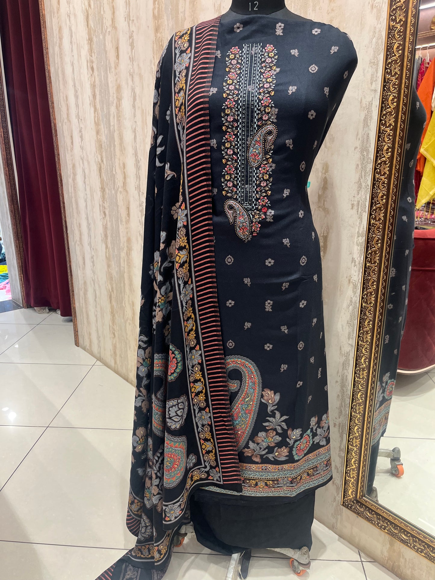 Pashmina woolen suit