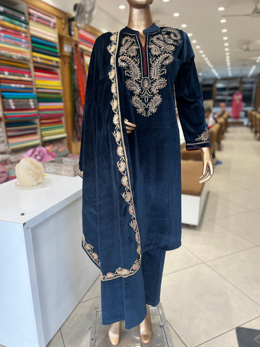 Velvet Handwork Suit