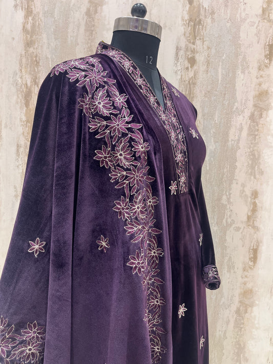 Dark Purple Velvet Suit