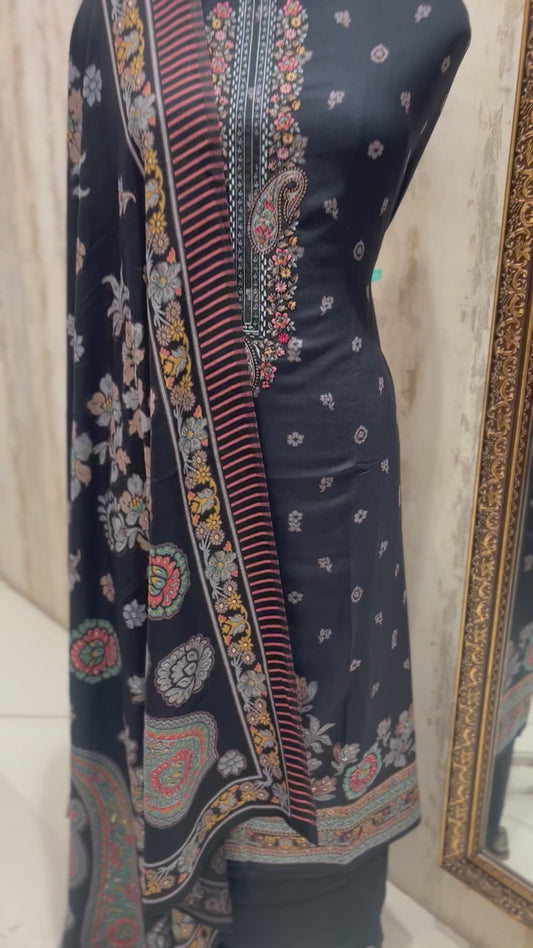 Pashmina woolen suit